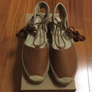 Soludos Platform Gladiator Sandal Tan size 8